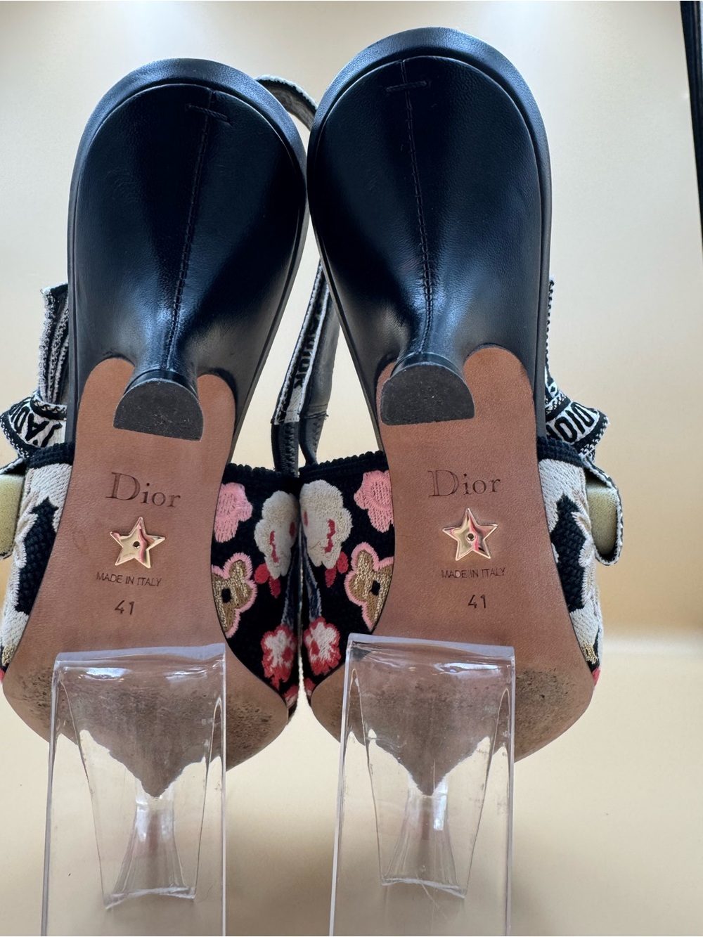 Christian Dior J’Adior Embroidered Floral Slingback Heels Pumps EU 41 - Picture 12 of 17